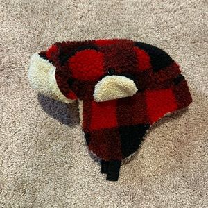 Toddler Boys Buffalo plaid trapper hat